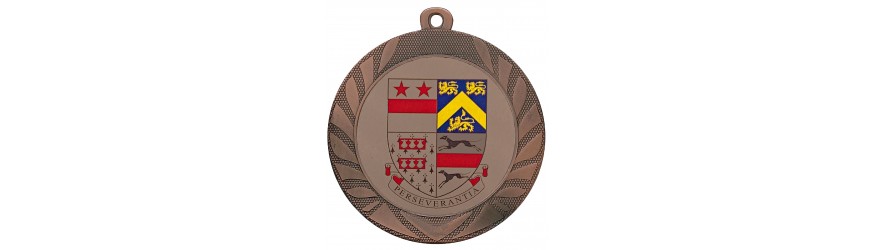 70MM IRON CUSTOM MEDAL - GOLD, SILVER OR BRONZE